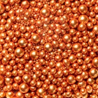 Metallic Pearls Sprinkles mix Copper 75g - glutenvrij